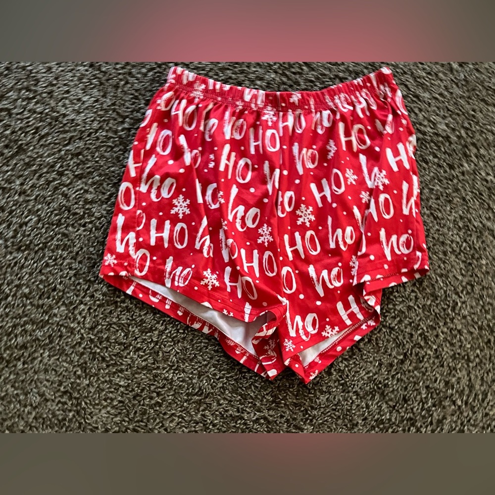 Christmas pj shorts